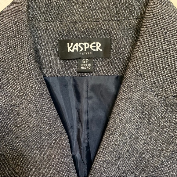 Midnight Blue Kasper Petite Suit - Picture 2 of 10